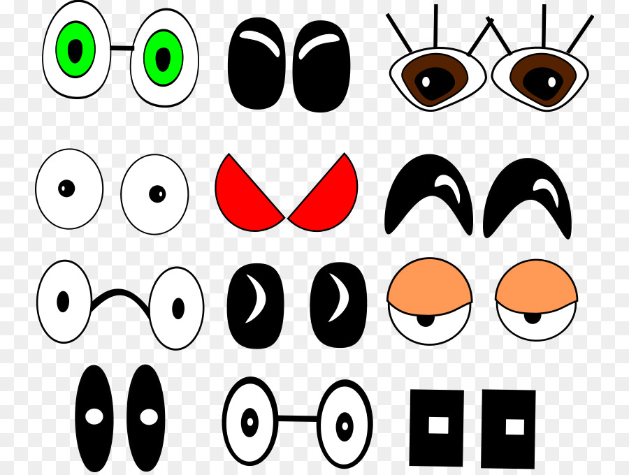 Yeux De Dessin Animé，Expressions PNG