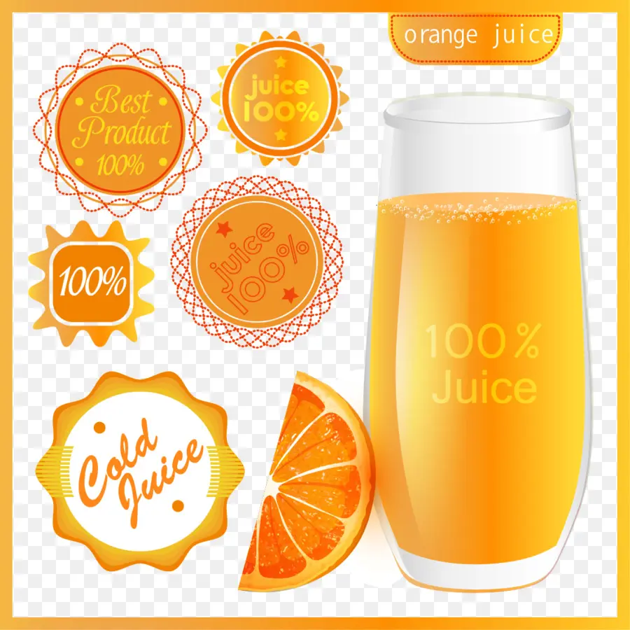 Du Jus D'orange，Verre PNG