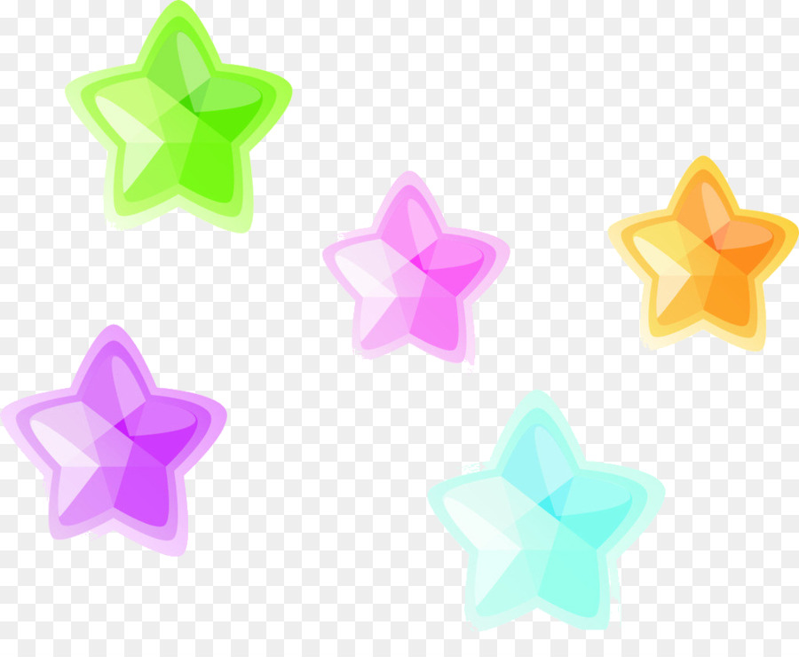 Étoiles Colorées，Formes PNG