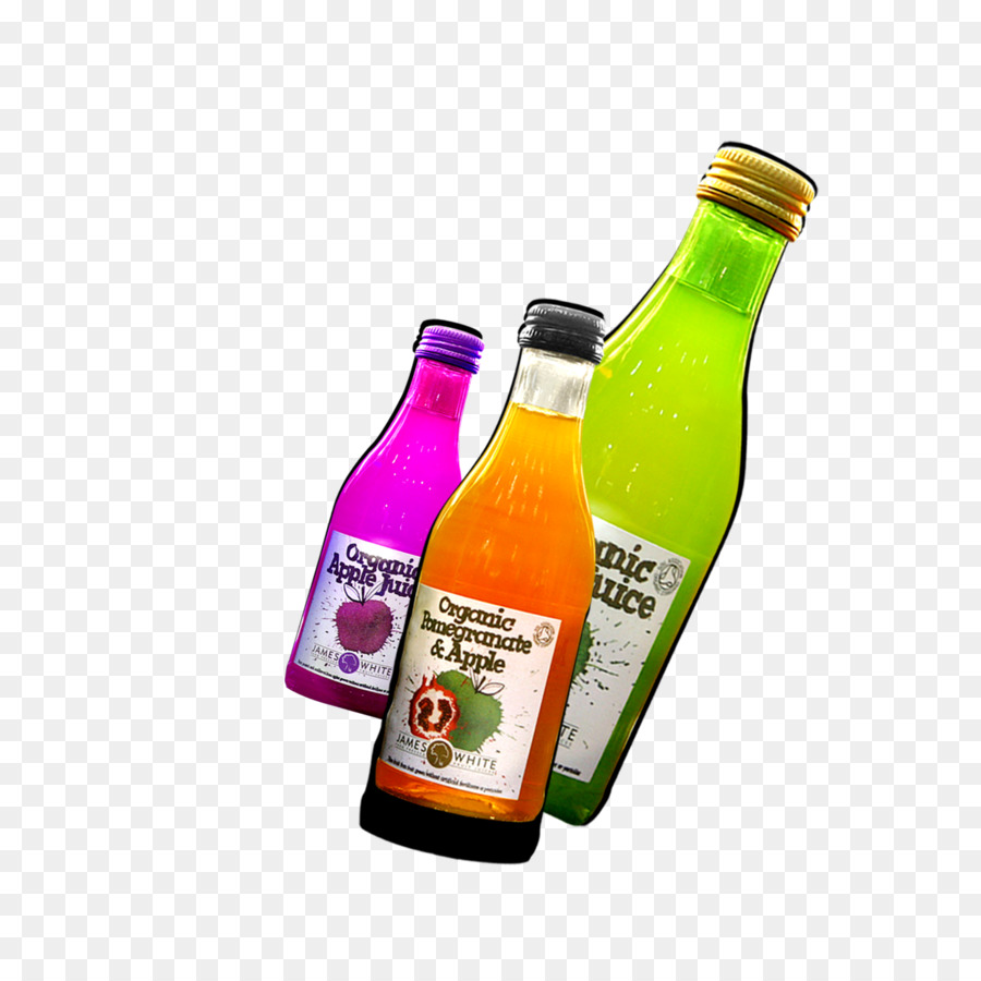 Bouteilles De Jus De Pomme，Organique PNG