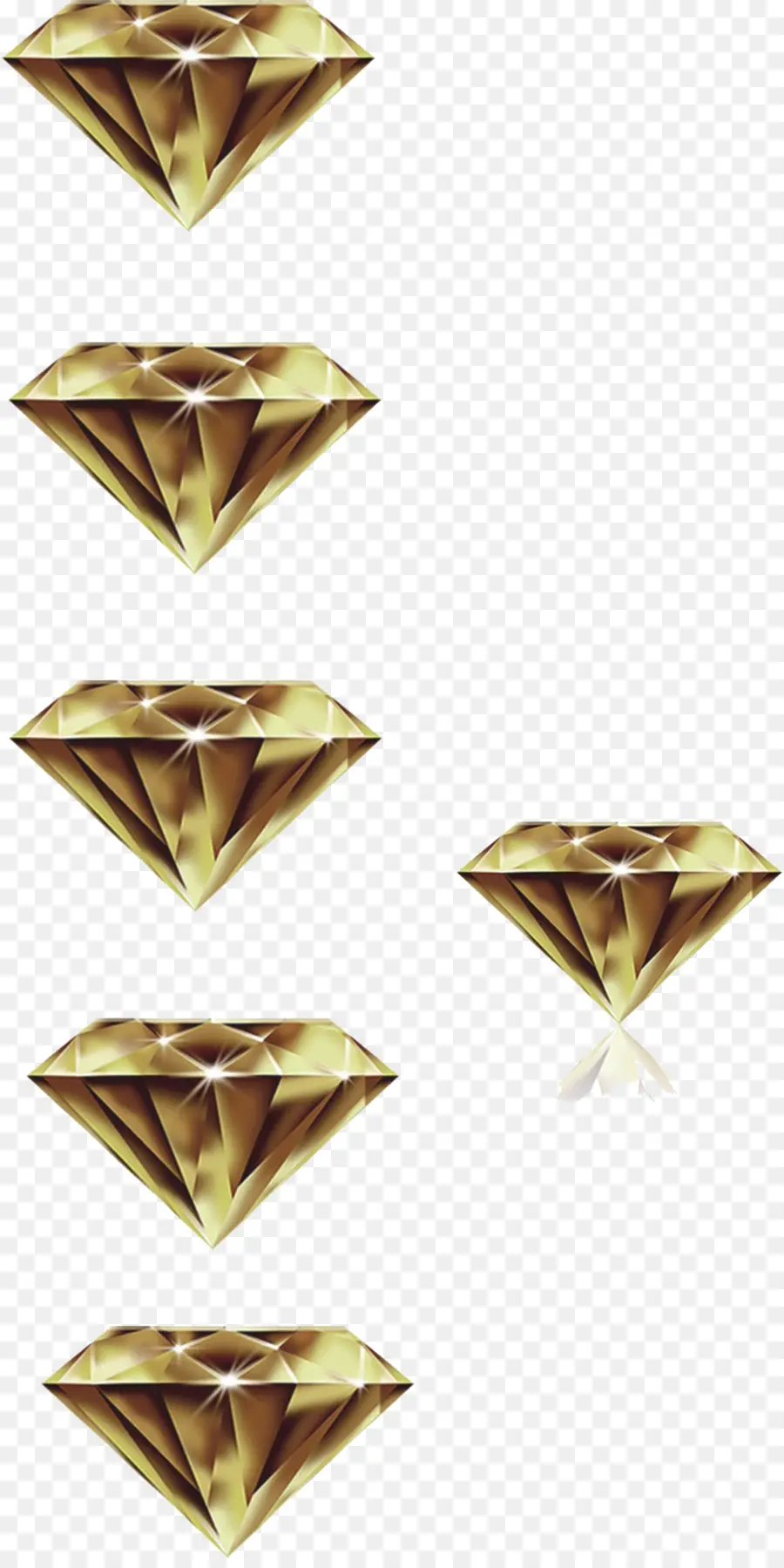 Diamants D'or，Pierres Précieuses PNG