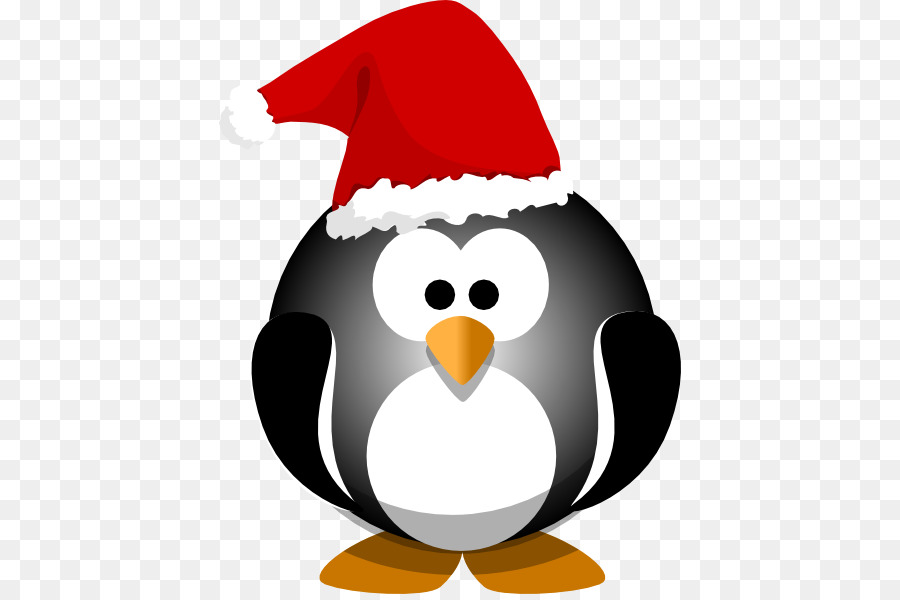 Pingouin Avec Bonnet De Noel，Noël PNG