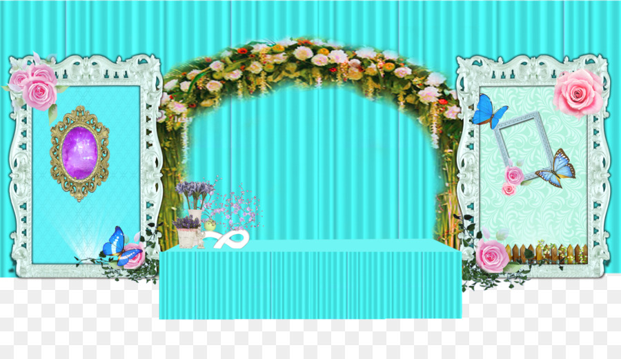 Toile De Fond De Mariage，Fleurs PNG