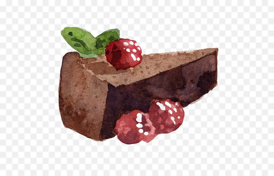 Tranche De Gâteau Au Chocolat，Dessert PNG