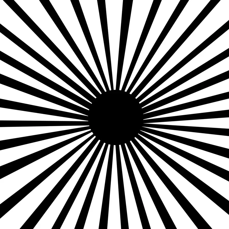 Illusion D'optique，Noir PNG