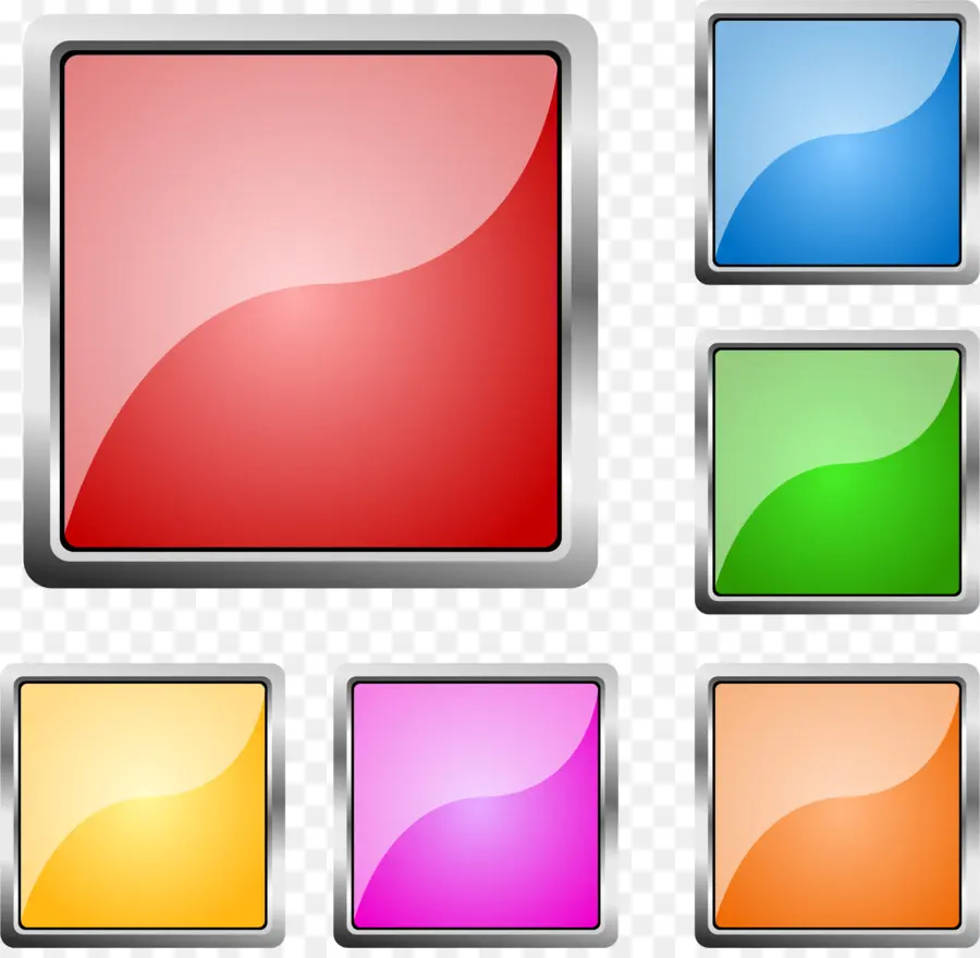 Boutons Colorés，Boutons PNG