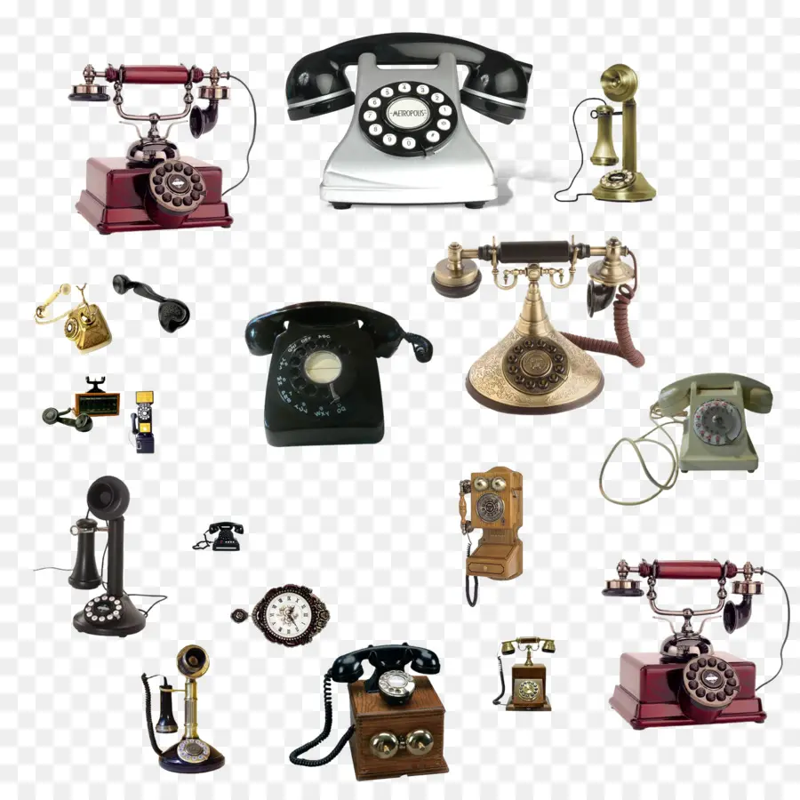 Téléphones Vintage，Vieux PNG