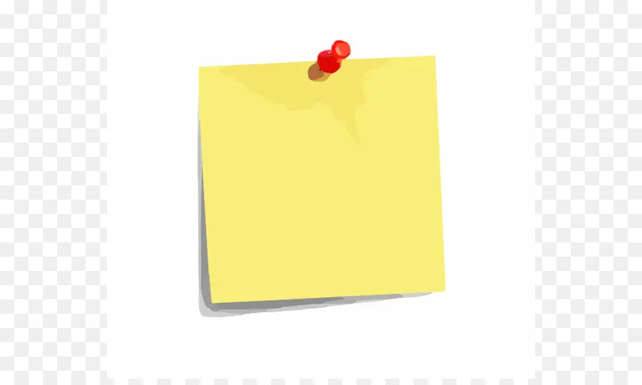 Note Collante Jaune，Épingle PNG