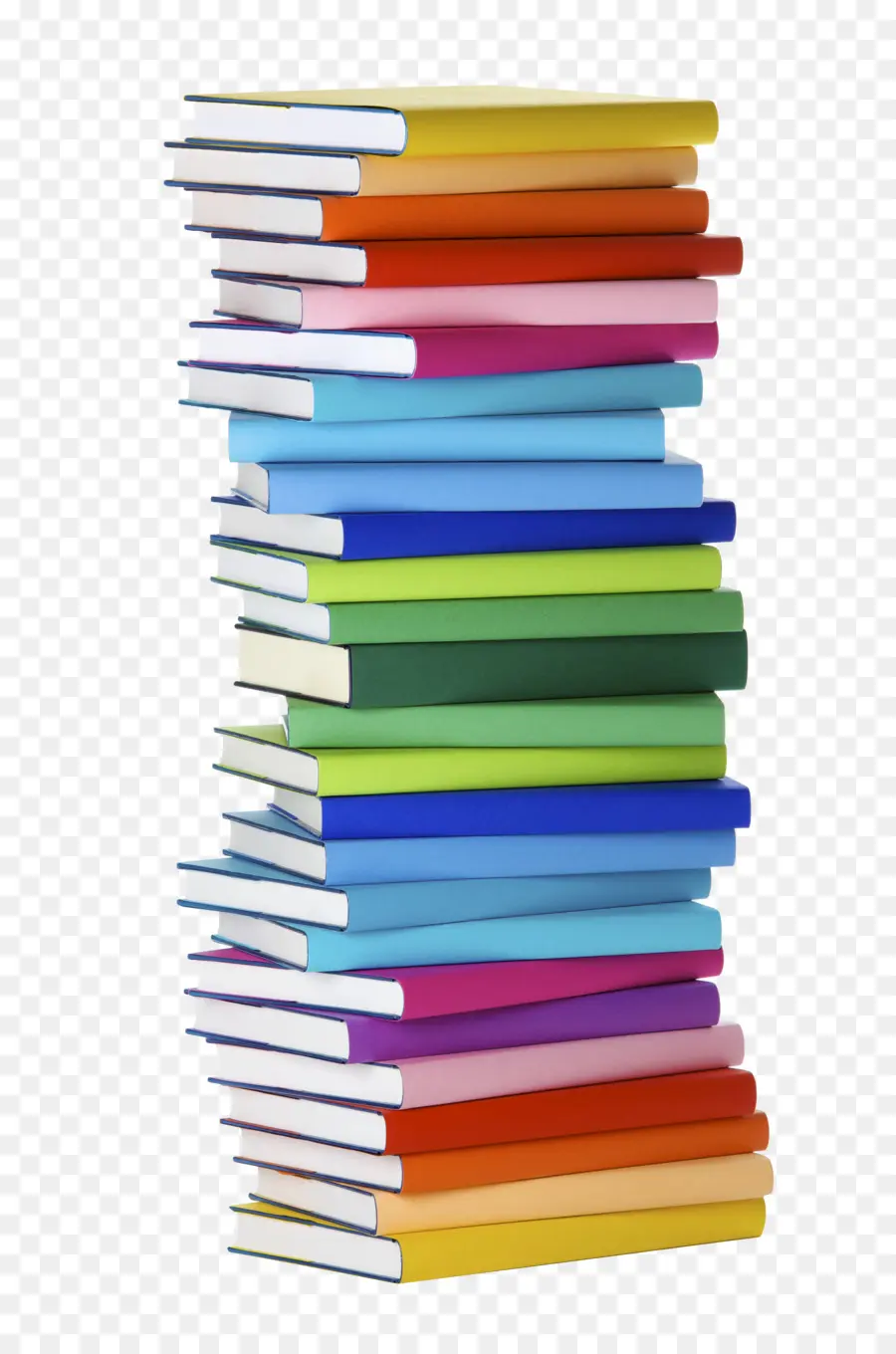 Pile Colorée De Livres，En Lisant PNG