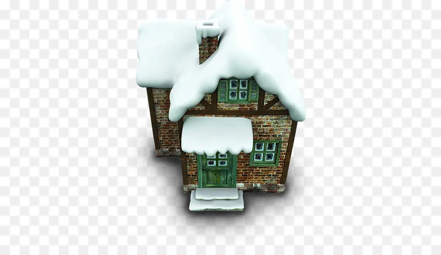 Maison Enneigée，Hiver PNG