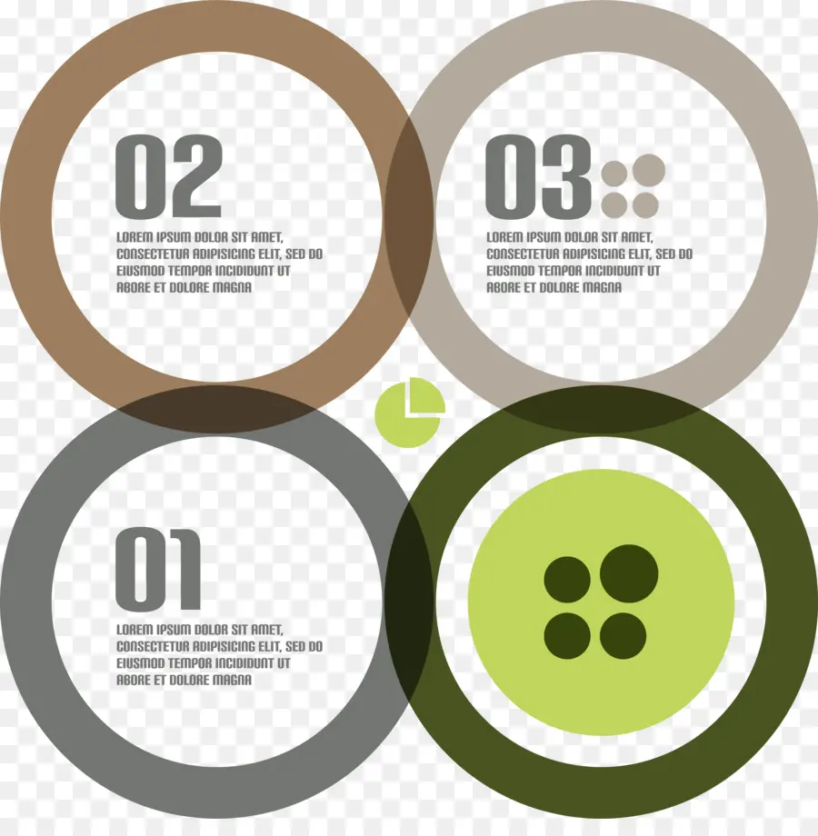 Cercles Infographiques，Nombres PNG