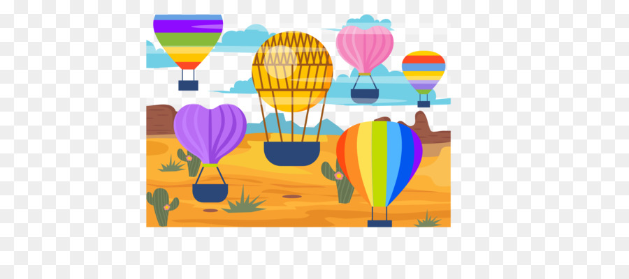 Montgolfières Colorées，Des Ballons PNG