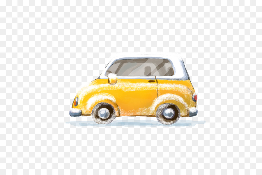 Voiture Jaune，Voiture PNG