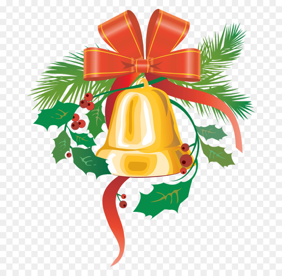 Cloche De Noël，Ruban Rouge PNG