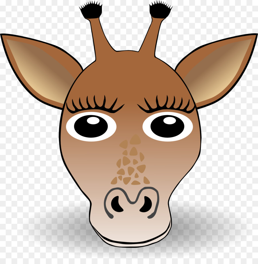 Visage De Girafe，Dessin Animé PNG