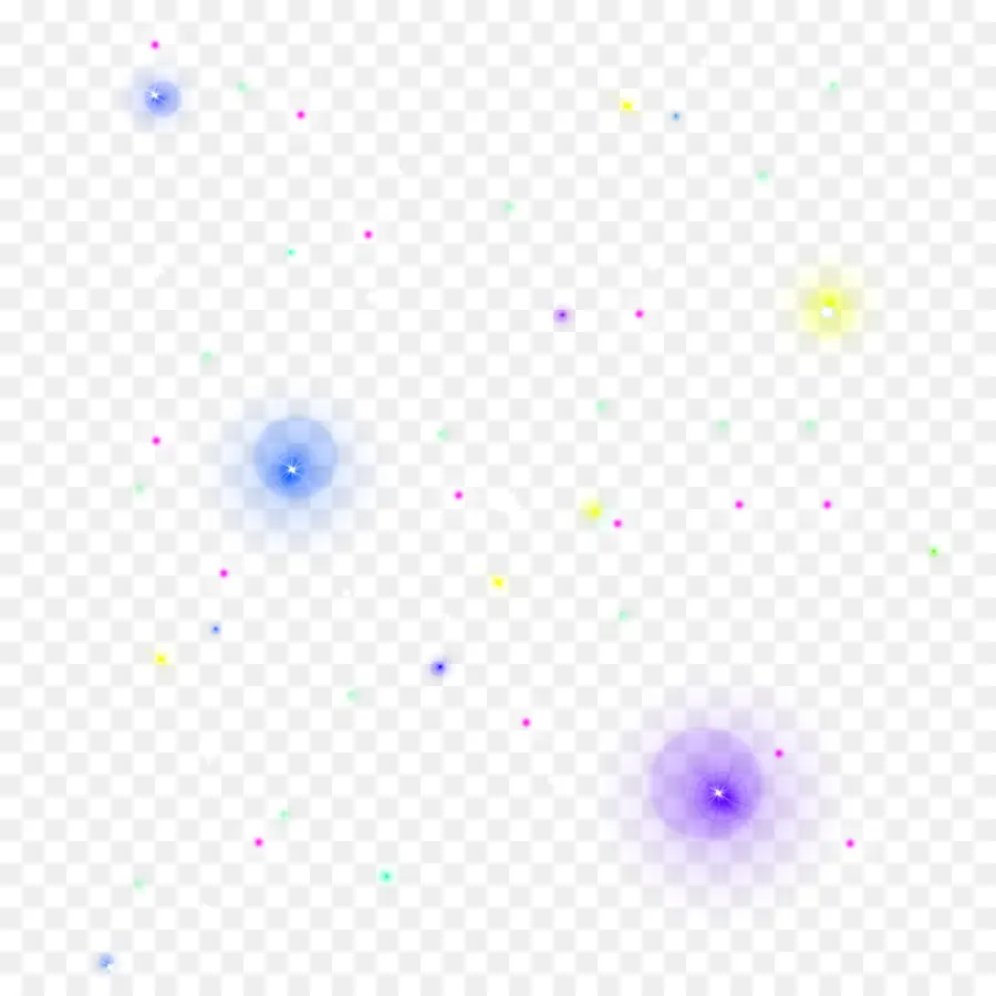 Étoiles Colorées，Paillettes PNG