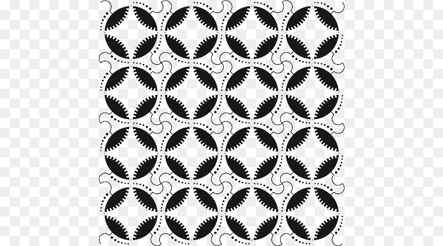 Motif Géométrique，Noir Et Blanc PNG