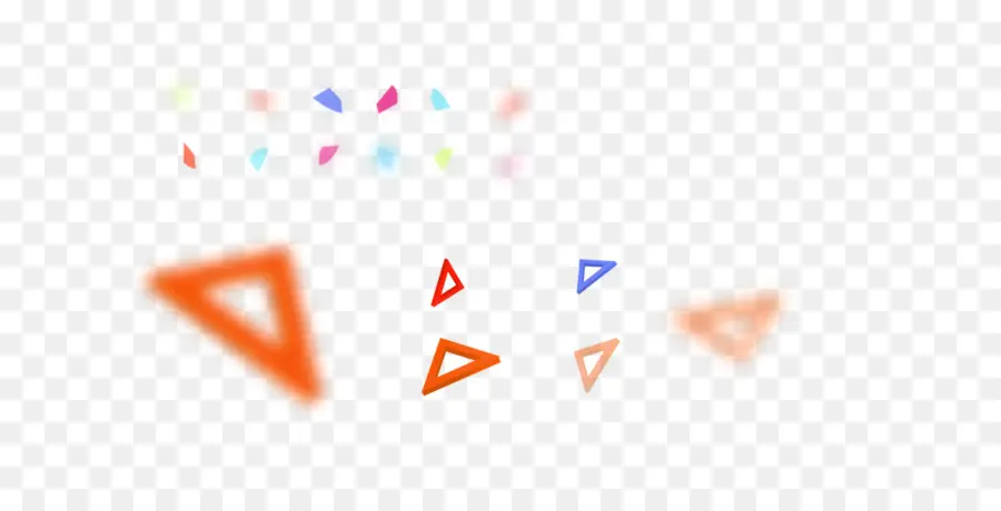 Triangles Colorés，Géométrique PNG