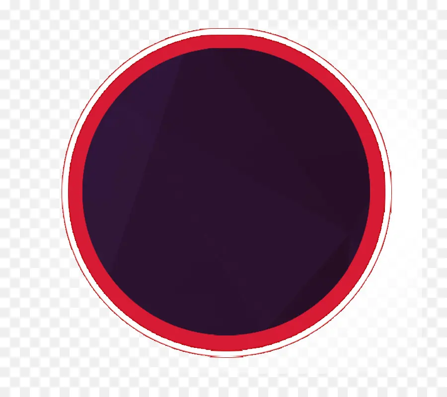 Cercle Noir，Bordure Rouge PNG