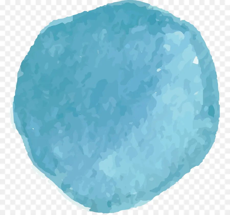 Cercle Bleu，Aquarelle PNG