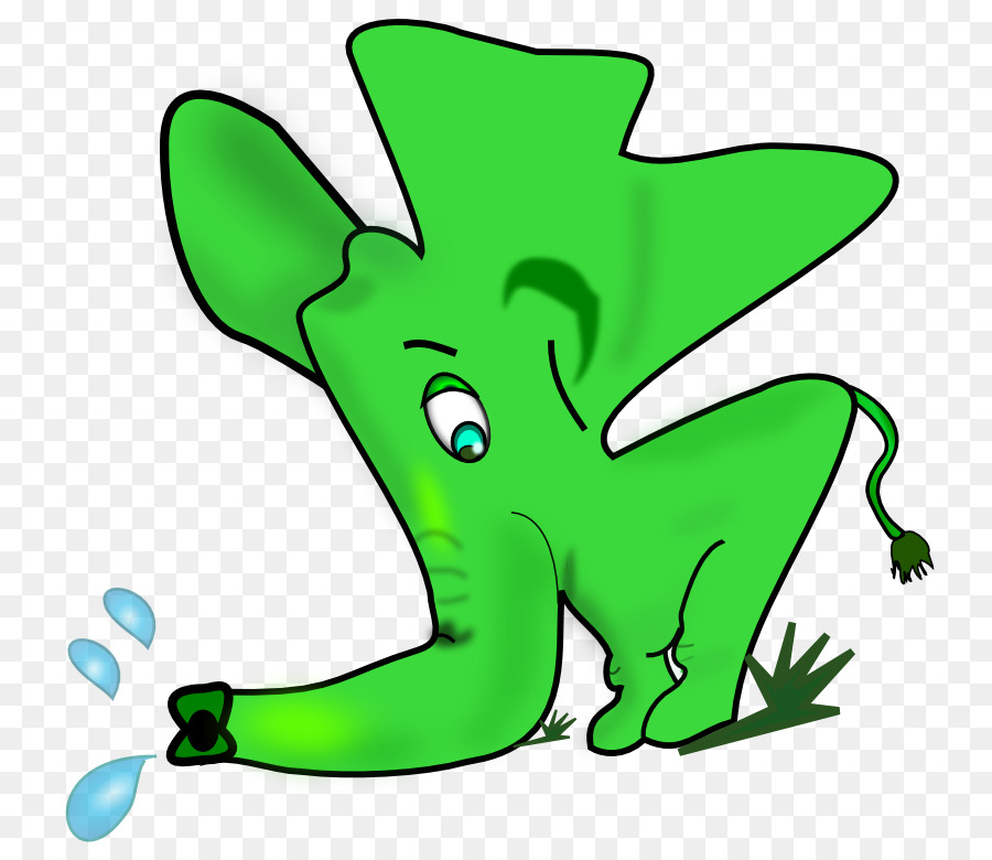 Éléphant Vert，Eau PNG