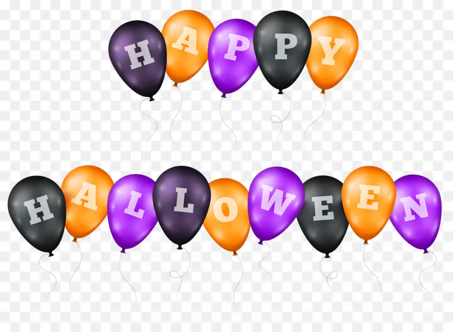 Ballons D'halloween，Faire La Fête PNG