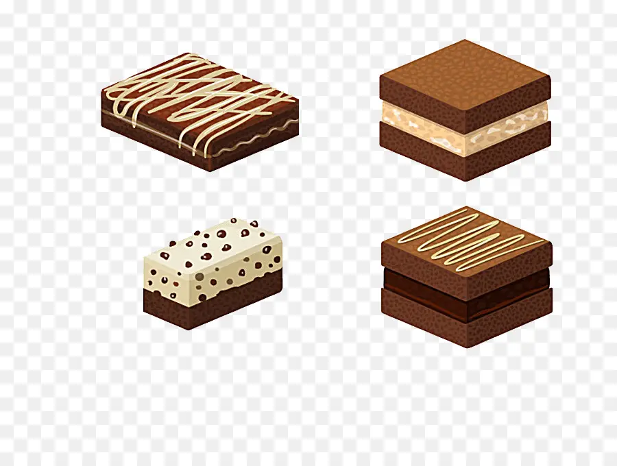 Brownie Au Chocolat，Gâteau Fudge PNG