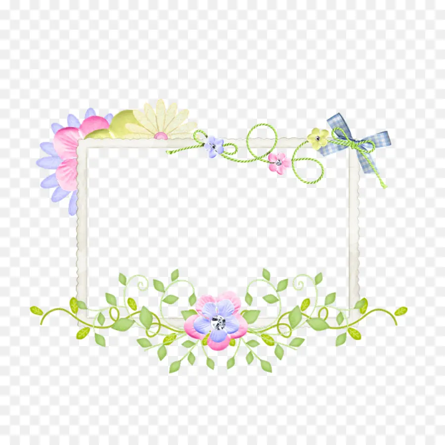 Cadre Floral，Fleurs PNG