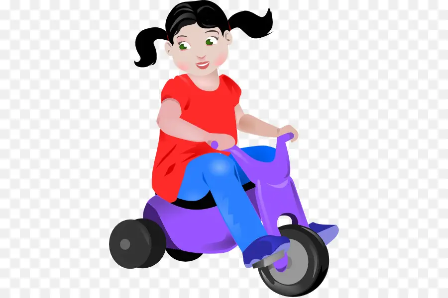 Fille Sur Tricycle，Tricycle PNG