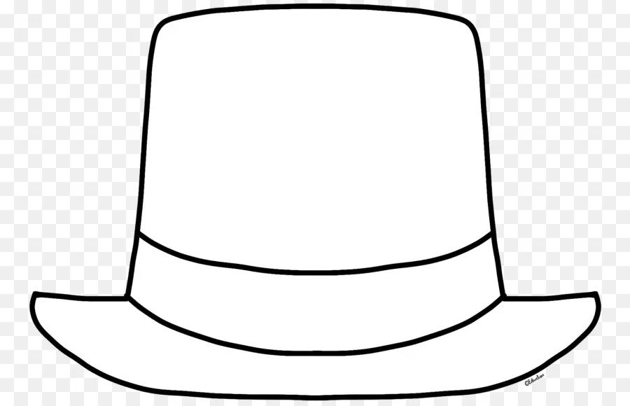 Chapeau，Noir Et Blanc PNG