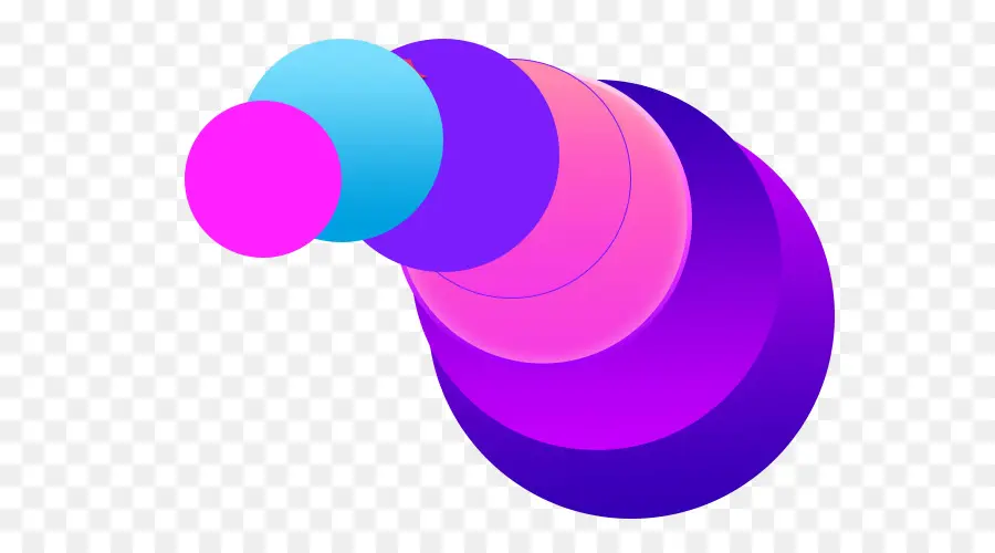 Cercles Colorés，Formes PNG