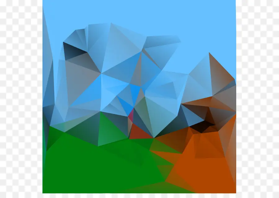 Paysage Géométrique，Formes PNG