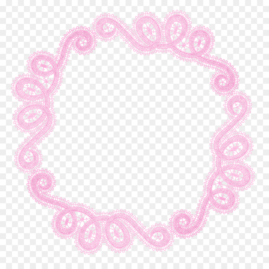 Cadre En Dentelle Rose，Dentelle PNG