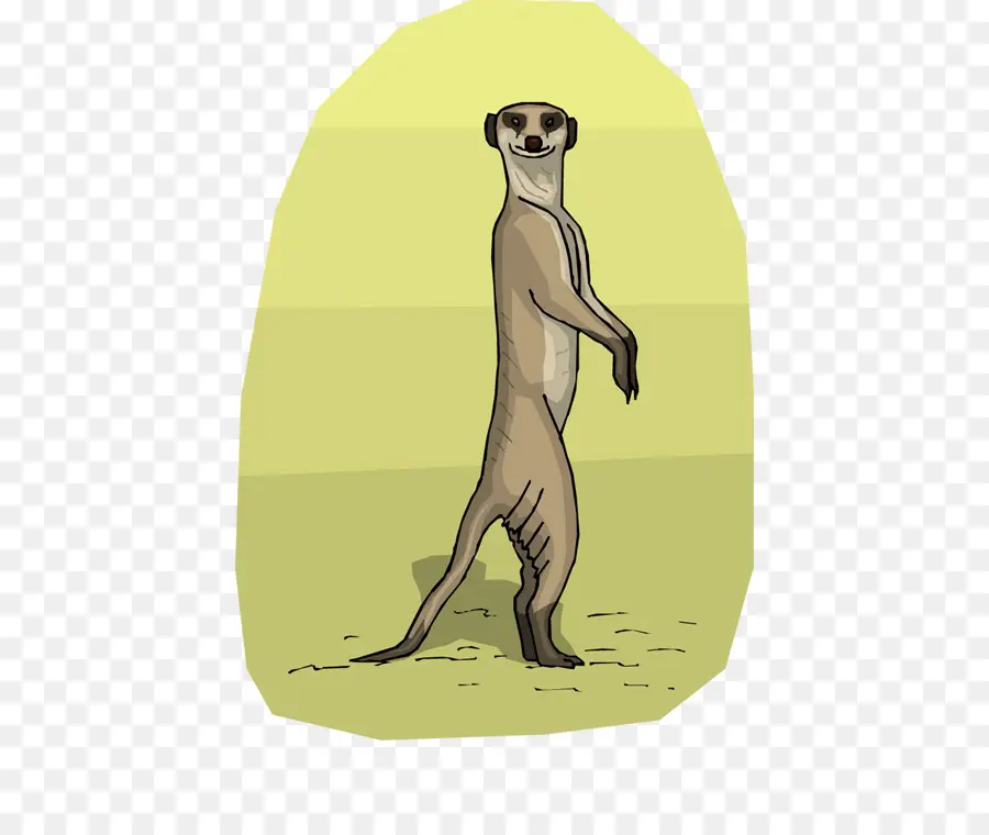 Suricate Debout，Alerte PNG