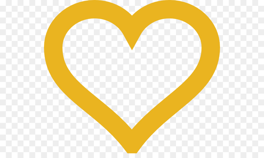 Coeur Jaune，Amour PNG