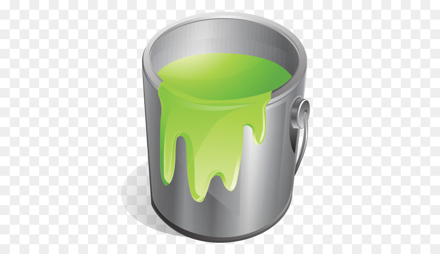 Pot De Peinture，Peinture Verte PNG