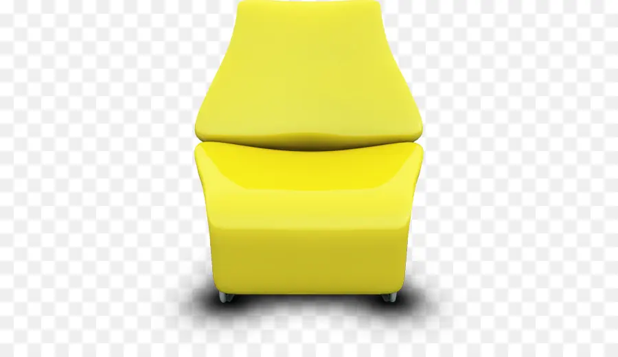 Fauteuil Jaune，Meubles PNG