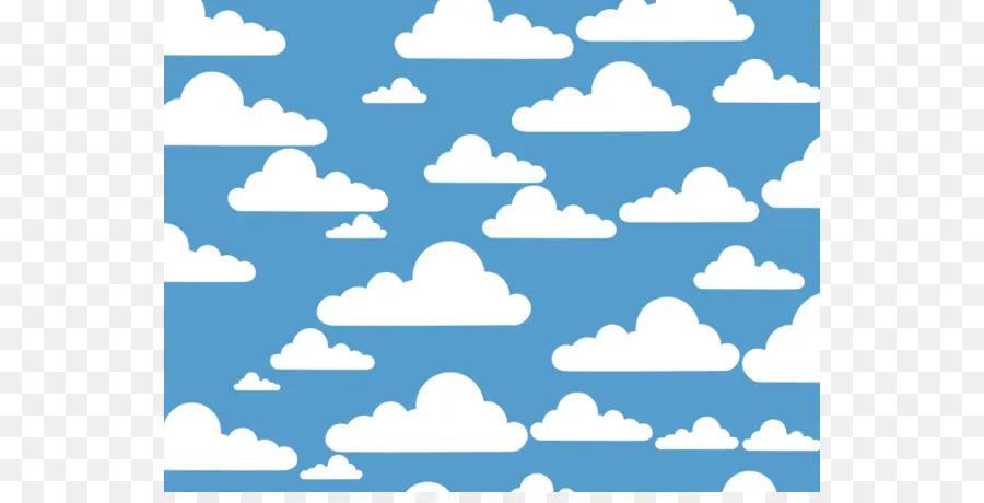 Nuages，Bleu PNG