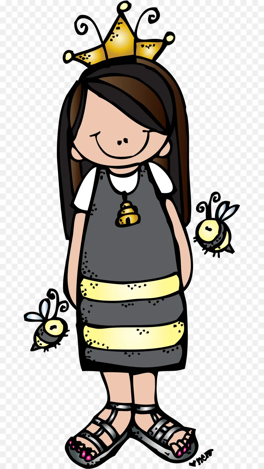 Fille En Costume D'abeille，Abeille PNG