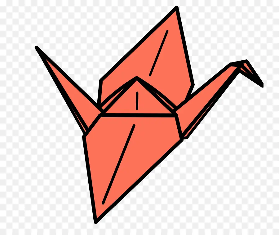 Grue En Origami，Papier PNG