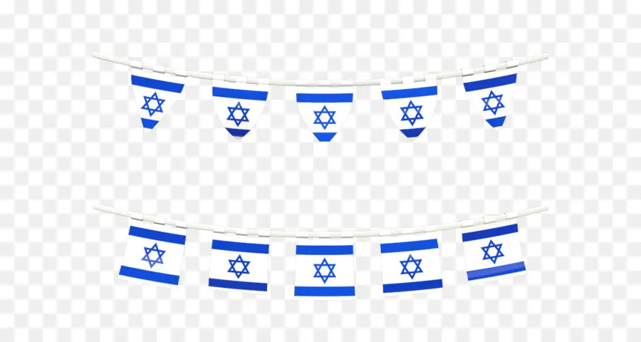 Guirlande à Fanions Du Drapeau Israélien，Israël PNG