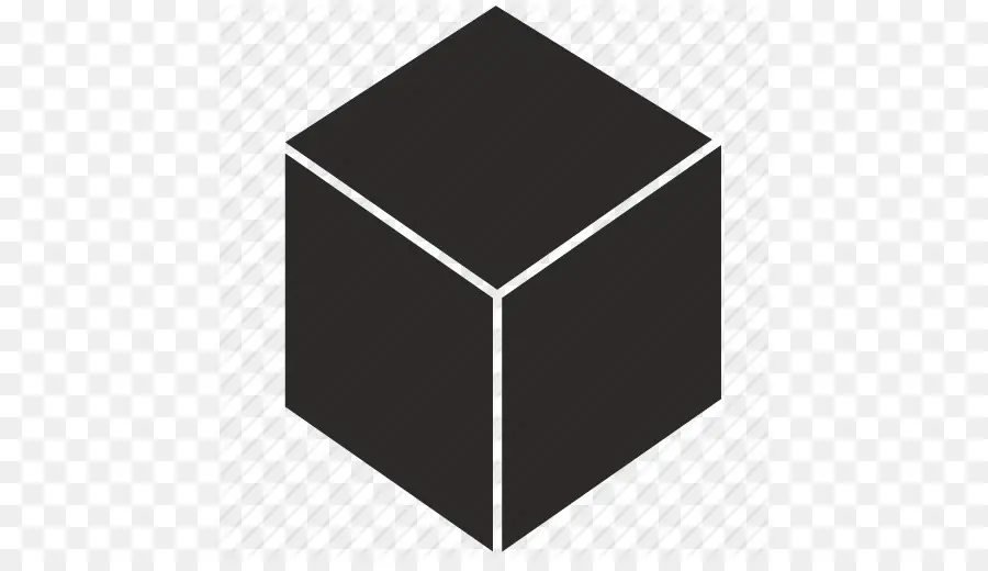 Cube Noir，3d PNG