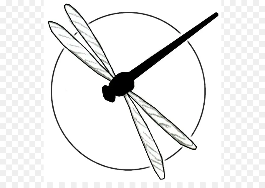 Horloge Libellule，Temps PNG