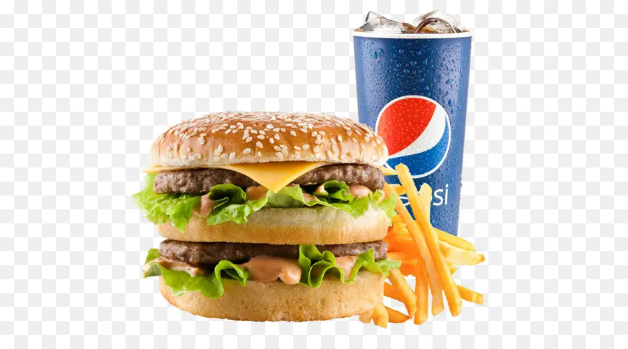 Burger Et Pepsi，Frites PNG