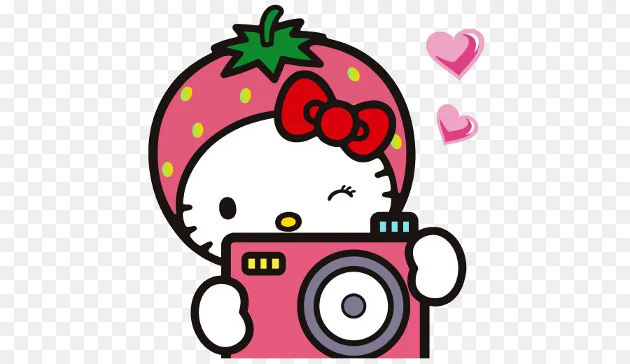 Bonjour Kitty，Fraise PNG