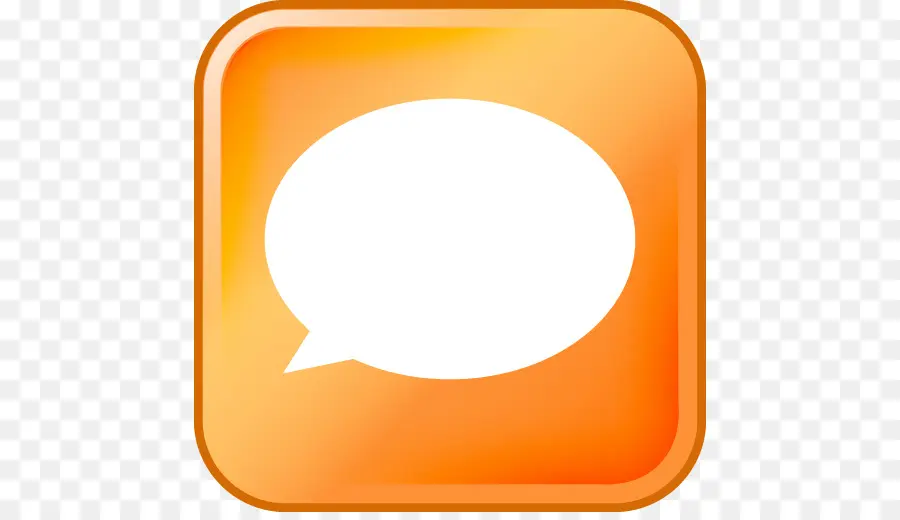 Bulle De Dialogue，Orange PNG