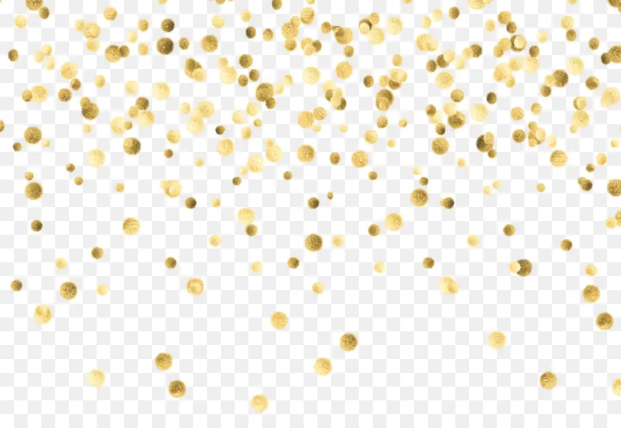 Confettis，Or PNG