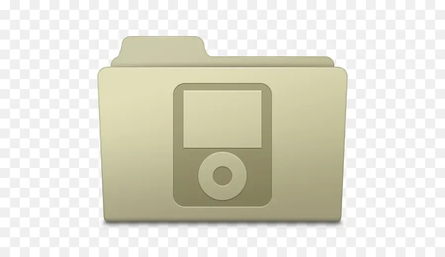 Dossier Avec L'icône Ipod，Déposer PNG