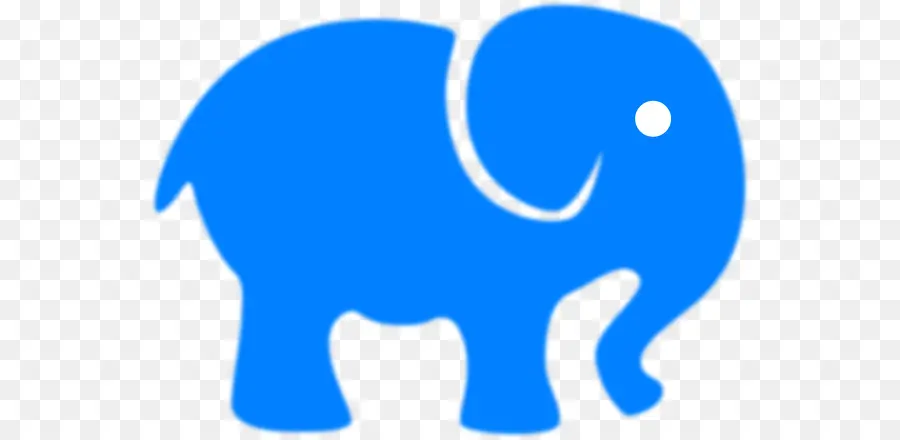 Éléphant Bleu，Dessin Animé PNG