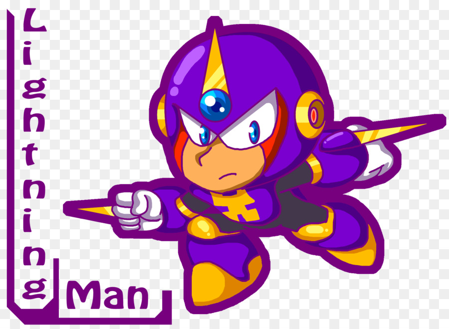 Mega Man Powered Up，La Foudre PNG